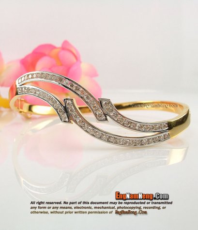 กำไลเพชรแท้ เบลเยี่ยมคัต สวยหวาน ดูน่ารักค่ะ