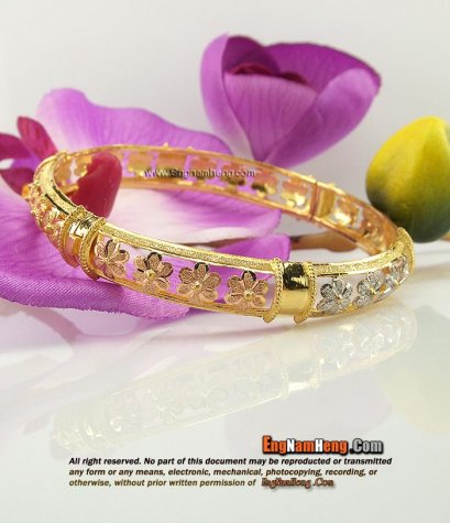 กำไลทอง 96.5% น้ำหนัก 1 บาท ดอกไม้ สวยน่ารักค่ะ