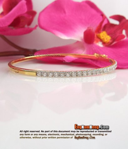 กำไลเพชรเรียง ไม่ใหญ่ค่ะ น่ารักมากค่ะ