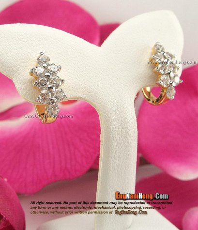 ต่างหูเพชรแท้เบลเยี่ยมคัต  น้ำ 97 ขนาดไม่ใหญ่มาก ใส่ได้ทุกวันค่ะ