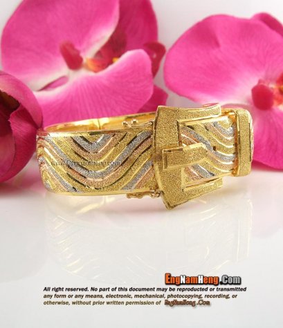 กำไลข้อมือแฟชั่น รูปทรงเข็มขัด น้ำหนัก 3 บาท