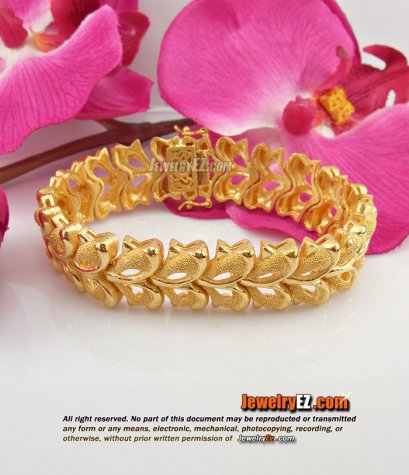 สร้อยแขนทอง 99.99%(24K) งานดีไซน์ จับคู่สร้อยคอGN074แมตช์กันมากๆค่ะ