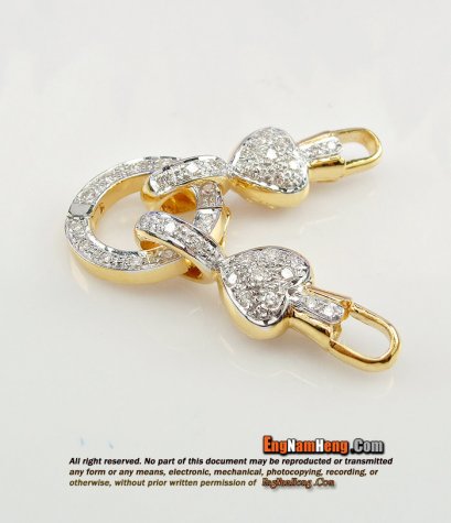 หัวท้ายเพชร เบลเยี่ยมคัท น้ำ 97 ลายน่ารักค่ะ