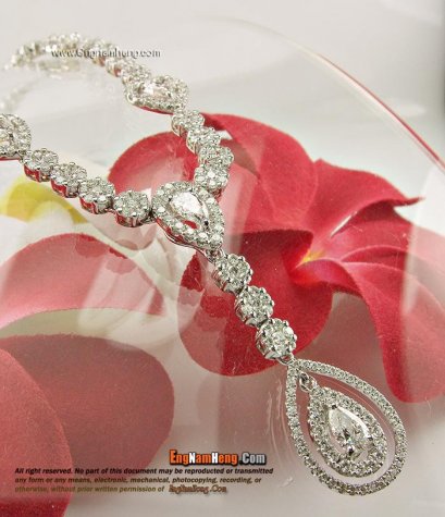 สร้อยคอเพชร น้ำ98 เพชรสวยมากๆ เพชรครบทุกแบบค่ะ