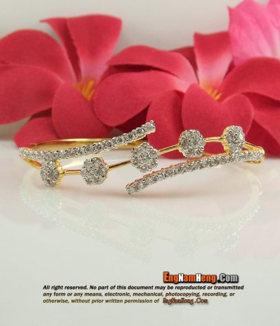 กำไลเพชร เบลเยี่ยมคัท น้ำ97 VVS สวยหวานค่ะ