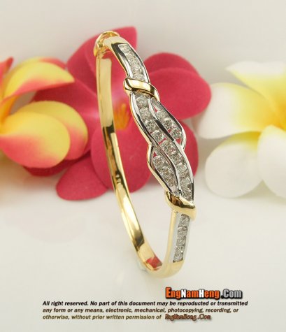 กำไลเพชรแท้ เพชรเบลเยี่ยม ไฟดี สวยมากๆค่ะ (ชิ้นที่ 3)