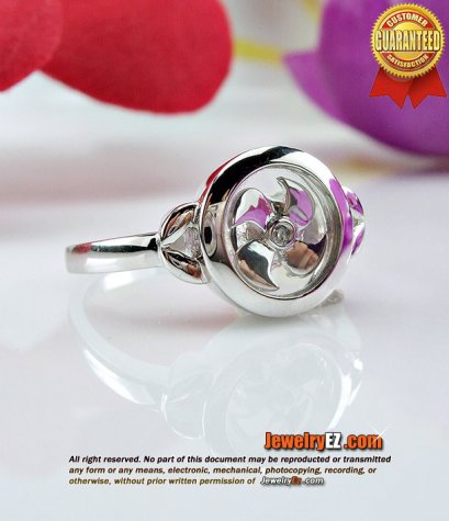 แหวนกังหันนำโชค ตัวเรือนทอง18K ใส่เสริมเพิ่มความเป็นสิริมงคล สินค้านำเข้า ราคาขายส่ง