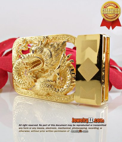 หัวเข็มขัดมังกรทองคำ น้ำหนัก 58.12 กรัม (3.83บาท) ต้อนรับปีมังกรทองค่ะ