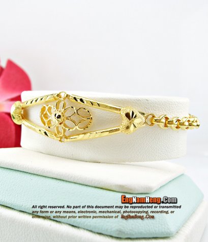 สร้อยแขนทอง 96.5% น้ำหนัก 7.6 กรัม (2 สลึง) ใส่สวยน่ารักค่ะ