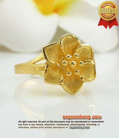 แหวนทองคำแท้ 96.5% น้ำหนัก 1 สลึง (3.8 กรัม) ใส่น่ารักมากๆค่ะ (วงที่ 3)