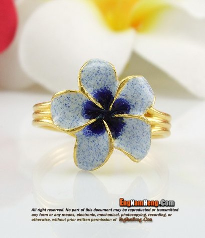 แหวนทอง 96.5% น้ำหนัก 1 สลึง ลายดอกไม่ลงยารุ่นใหม่ค่ะ