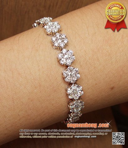 สร้อยแขนเพชร F-Color/VVS1 เพชรขาวมากๆๆค่ะ ขาวจั๊ว เล่นไฟดีสุดๆๆค่ะ