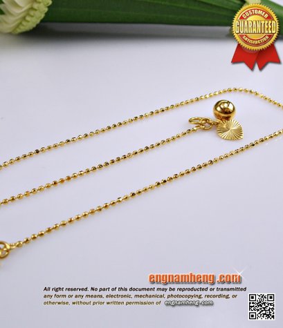 สร้อยข้อเท้า ทอง90% น้ำหนัก 2.15 กรัม ลายยินตันค่ะ