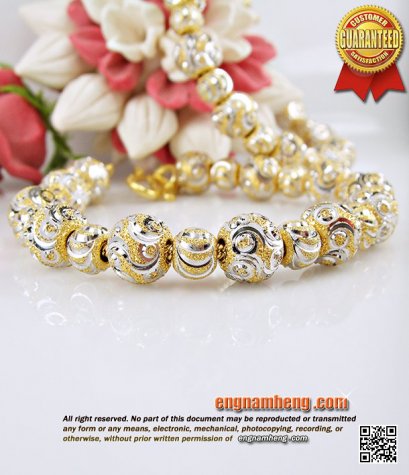 สร้อยแขนเม็ดประคำทอง 96.5% น้ำหนักเส้นละ 2บาท ดีไซน์งานอิตาลี่ สวยน่ารักสุดๆค่ะ