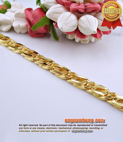 สร้อยแขนทอง 96.5% น้ำหนักทอง 3 บาท ลายตันๆ แข็งแรงสุดๆค่ะ