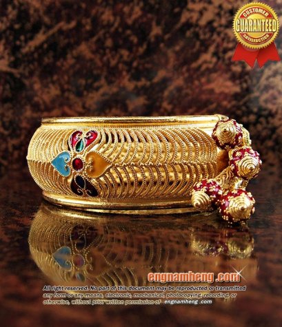 กำไลทองคำ96.5% น้ำหนัก 55.3กรัม (3.64 บาท) งานละเอียดประณีต สวยมีเอกลักษณ์โดดเด่น น่าสะสมค่ะ