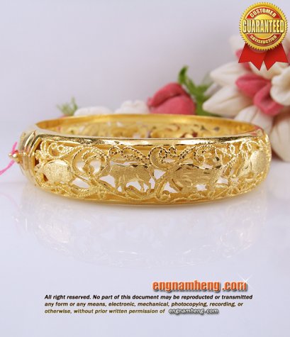 กำไลทอง 96.5% น้ำหนักทอง 3 บาท ฉลุลาย 12 ราศี กำไลตันๆ ใส่สวยแข็งแรงค่ะ