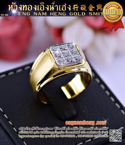 แหวนเพชรชาย เพชรเบลเยี่ยมคัท น้ำ 98 F-Color/VVS น้ำหนักเพชร 52 ตังค์  ตัวเรือนทองแท้ หนา แข็งแรง น่าใส่ค่ะ
