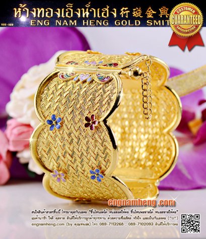 กำไลทอง งานฝีมือลงยา สวยมากๆๆ ค่ะ