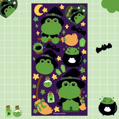 Mini Sticker - Froggy Wizard