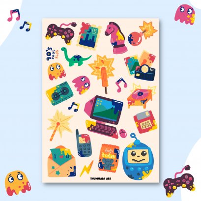 Sticker - 90&#039;s Kids