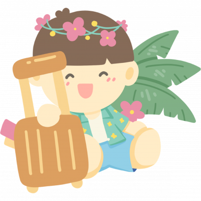 Sticker Flakes Thummada - Happy Travel