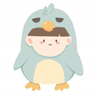 Sticker Flakes Animal - Penkwin