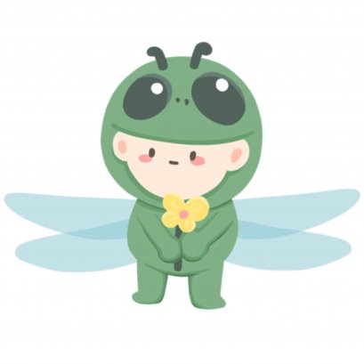 Sticker Flakes Animal - Fly