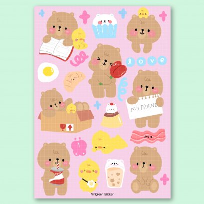 Sticker - Bear and Friend