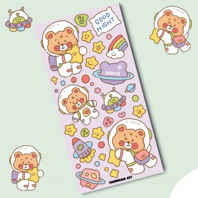 Mini Sticker - Bear Travel