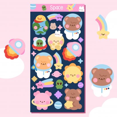 Mini Sticker - Space