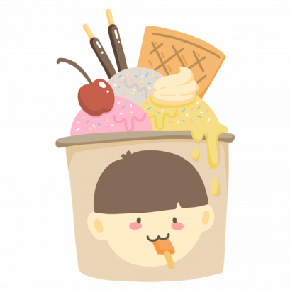 Sticker Flakes Thummada - Icecream