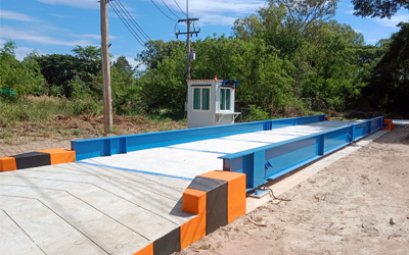 เครื่องชั่ง รถบรรทุก แบบลอย หน้าคอนกรีต