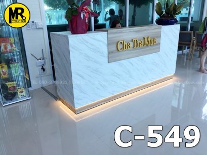 เคาน์เตอร์โรงแรม เคาน์เตอร์ ประชาสัมพันธ์ เคาน์เตอร์ลายหินอ่อน