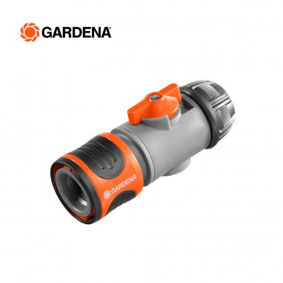 Gardena Hose Connector with Control Valve 13 mm (1/2") - 15 mm (5/8")