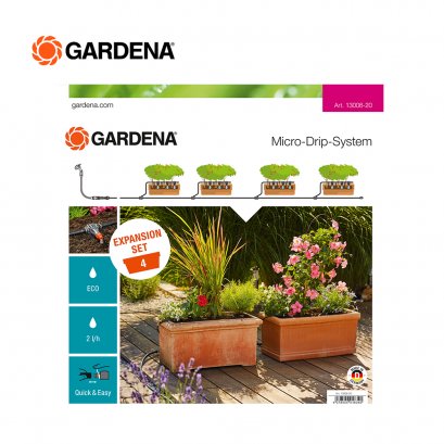 Gardena Extension Set Flower Planters (4 Planters For 13001 And 13002) (13006-20)