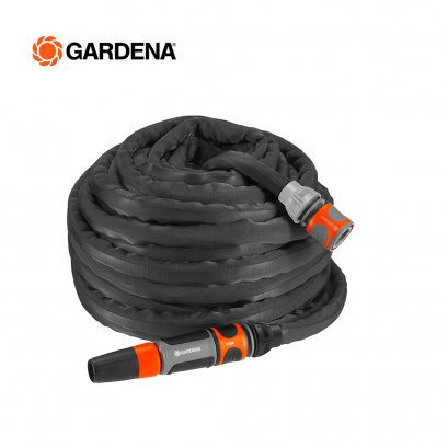 Gardena สายยางหุ้มไนล่อนถัก 20 ม. พร้อมหัวฉีดและข้อต่อ (18434-20)
