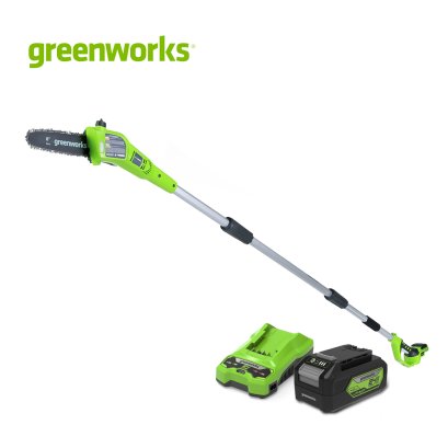 Greenworks Pole Saw 24V Including Battery (4 ah) and Charger