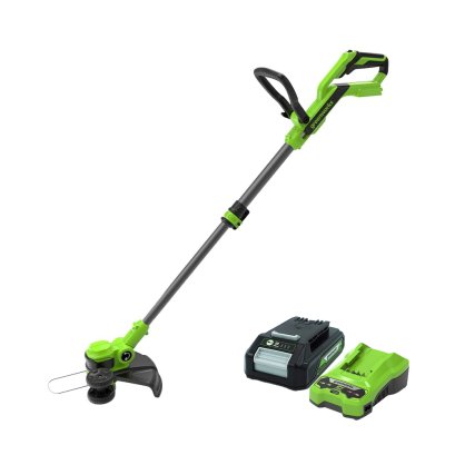 Greenworks เครื่องตัดหญ้าแบตเตอรี่ ขนาด 24V พร้อมแบตเตอรี่(2 แอมป์)และแท่นชาร์จ