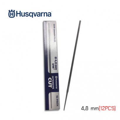 Husqvarna Round File 4.8 MM, 12 Pcs, (H25)