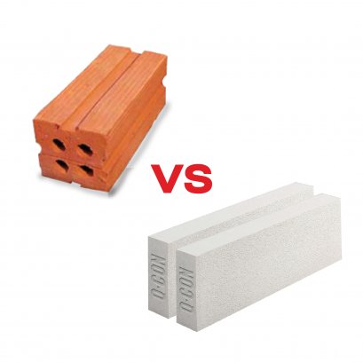 อิฐมอญ VS อิฐมวลเบา