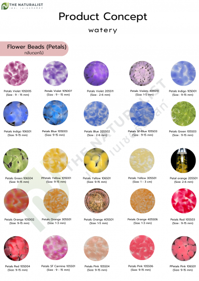 เม็ดสีตกแต่ง เม็ดสครีบ เม็ดบีดส์