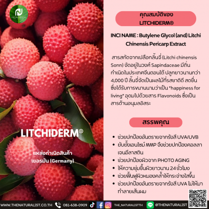 สารสกัดจากเปลือกลิ้นจี่  - LITCHIDERM®