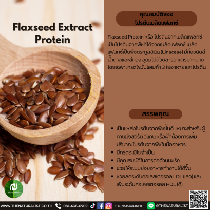 โปรตีนเมล็ดแฟลกซ์ - Flaxseed Extract Protein