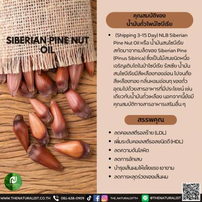 น้ำมันถั่วไพน์ไซบีเรีย - SIBERIAN PINE NUT OIL