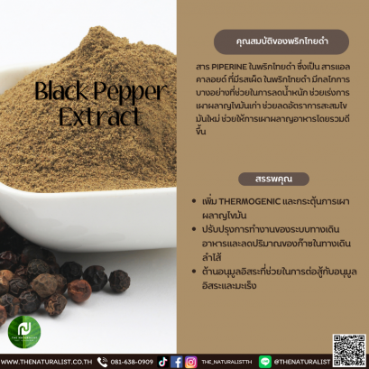 พริกไทยดำ - Black Pepper Extract