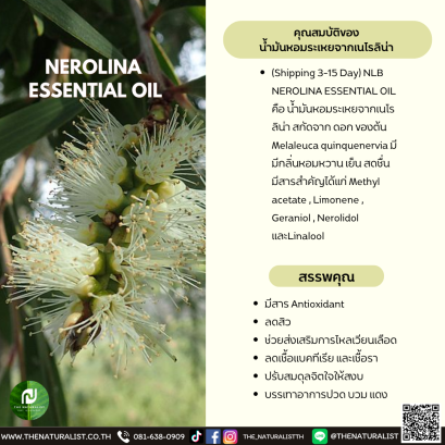 น้ำมันหอมระเหยจากเนโรลิน่า-NEROLINA  ESSENTIAL OIL