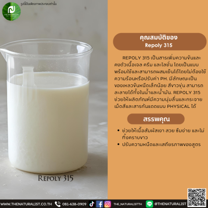 สารเพิ่มความข้นและคงตัวเนื้อเจล Repoly 315