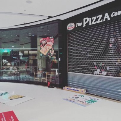 สติ๊กเกอร์ไดคัท ติดกระจกหน้าร้าน พิซซ่า ร้านสติ๊กเกอร์ อุดร