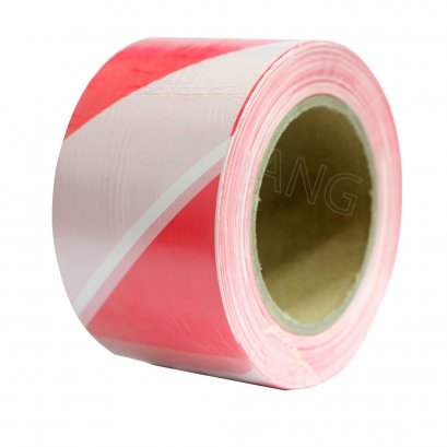 TIGER เทปกั้นเขต ขนาด 70mm.ยาว 200m สีแดง-ขาว